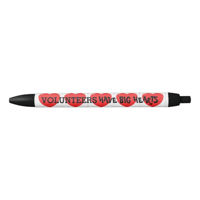 "VOLUNTEERS HAVE BIG HEARTS" CUSTOMIZABLE PENS (Front)