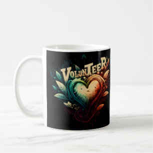 Volunteers heart coffee mug