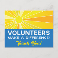 Volunteers Make a Difference Appreciation 