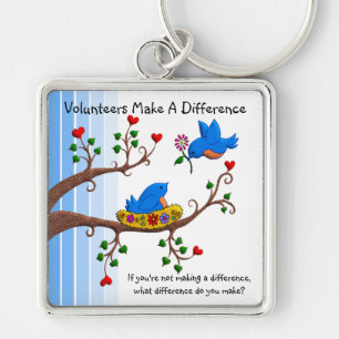 Volunteers Make A Difference Key Ring