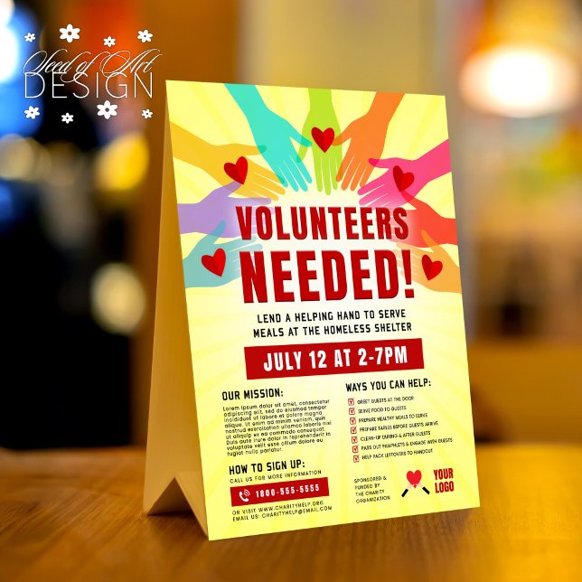 Volunteers Needed Charity Advertisement Hands (Creator Uploaded)