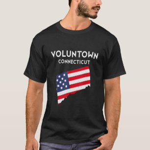 Voluntown Connecticut USA State America Travel Con T-Shirt