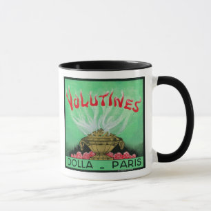 Volutines Perfume LabelParis, France Mug