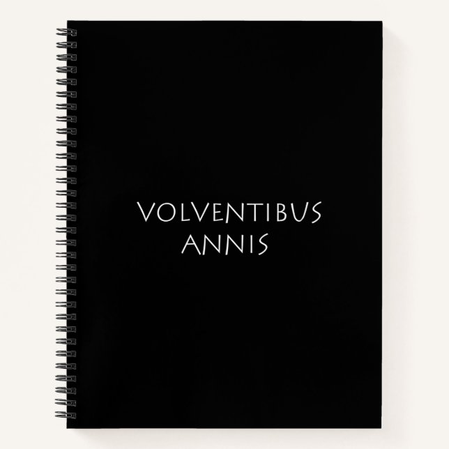 Volventibus annis notebook (Front)