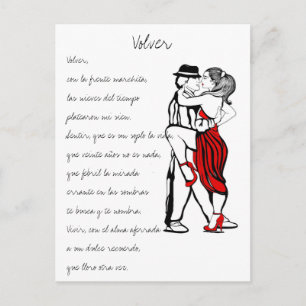 Volver Tango Lyrics Postcard