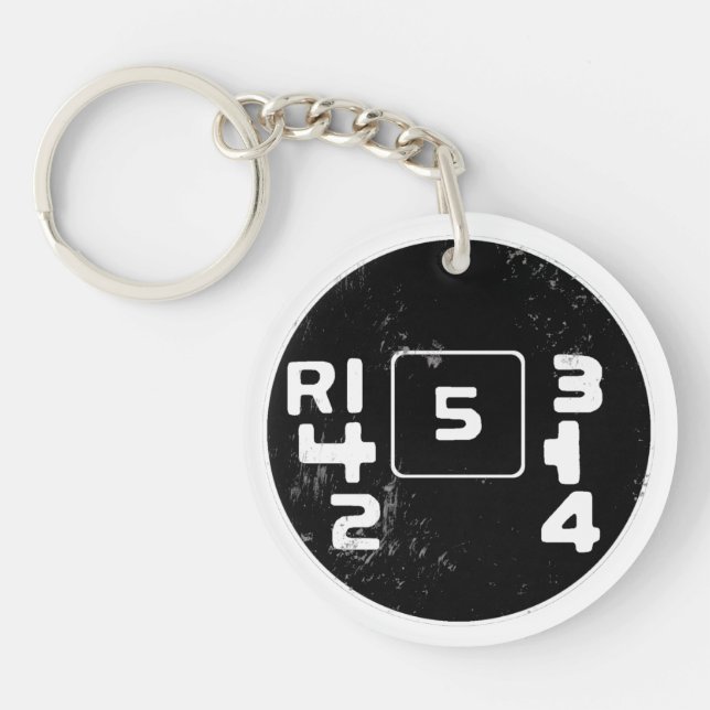 Volvo 245 shift pattern keychain (Front)