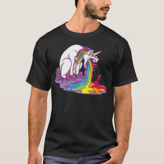VOMITING UNICORN Puking Unicorns b day gift  T-Shirt