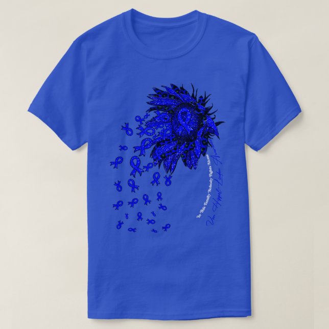 Von HippelLindau Awareness sunflower nobody fights T-Shirt (Design Front)