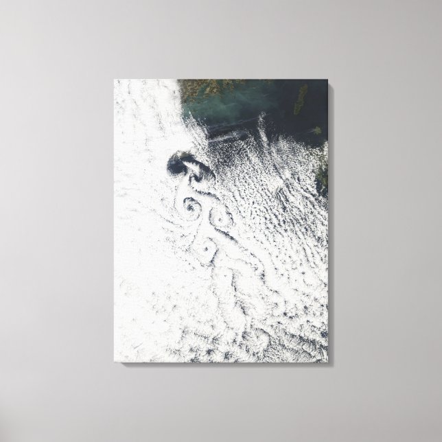 Von Karmann cloud vortices Canvas Print (Front)