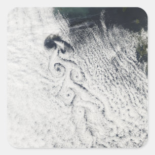 Von Karmann cloud vortices Square Sticker