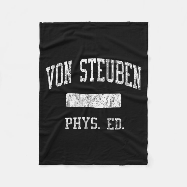Von Steuben High School Hs Chicago Il Phys Ed  Fleece Blanket (Front)