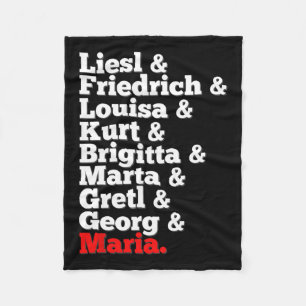 Von Trapp Family Singers Sound Of Music  Fleece Blanket