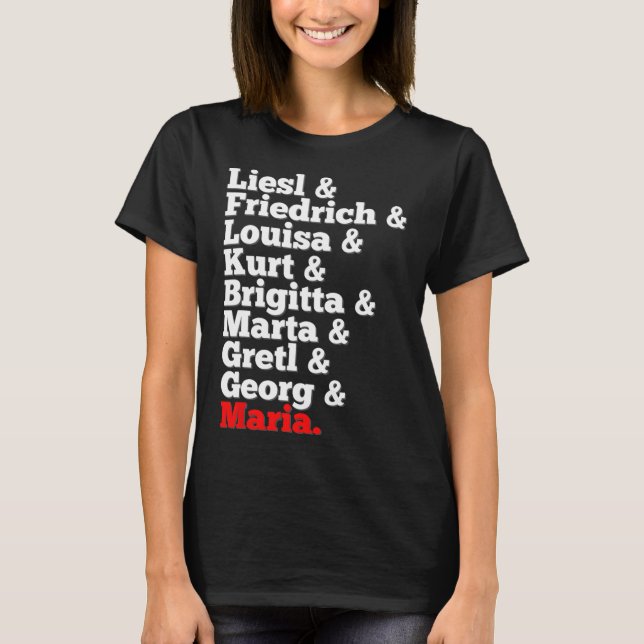 Von Trapp Family Singers Sound Of Music  T-Shirt (Front)