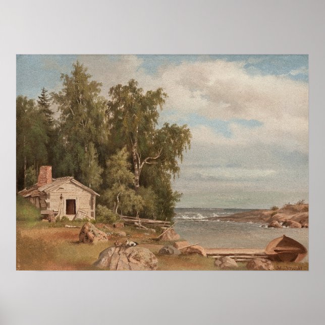 Von Wright’s "Lehtisaari" art poster (Front)