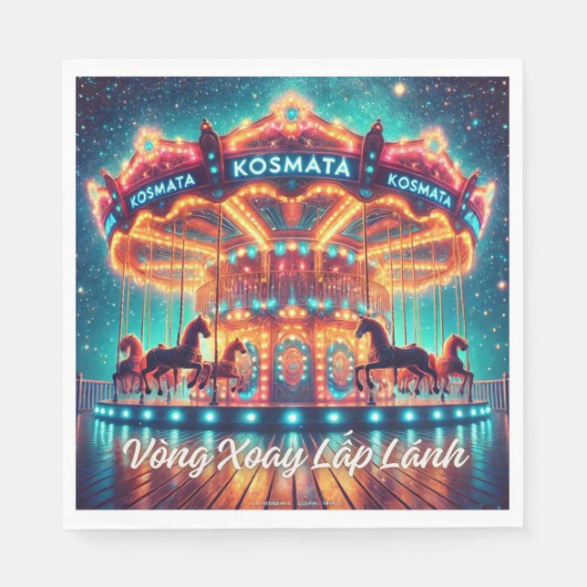 Vòng Xoay Lấp Lánh - Serviette Napkin (Front)