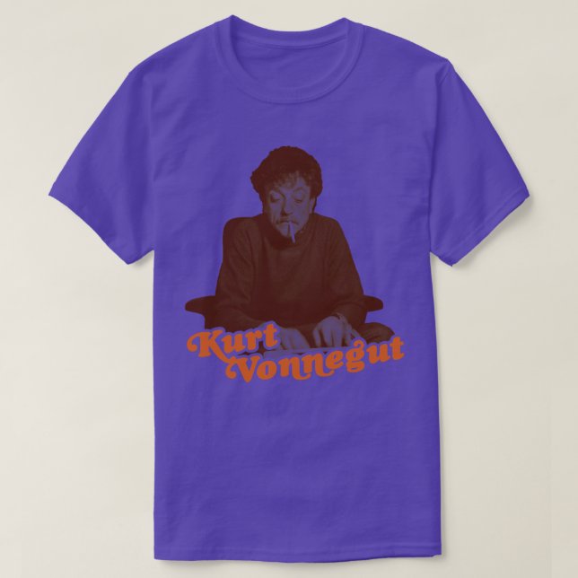 Vonnegut at the Typewriter T-Shirt (Design Front)