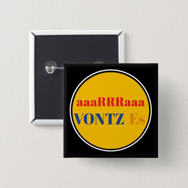 Vontz Es Button (Front & Back)