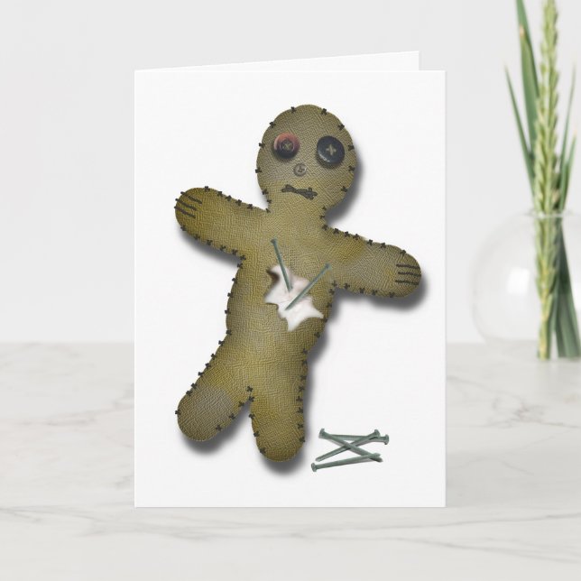 Voo Doo Doll - Interactive (Anti Valentine) Holiday Card (Front)