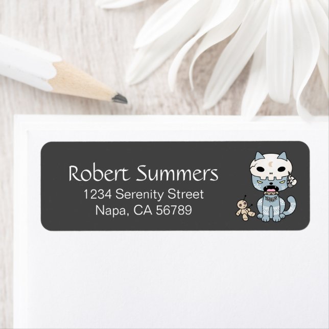 Voodoo Cat on Dark Grey (Insitu)