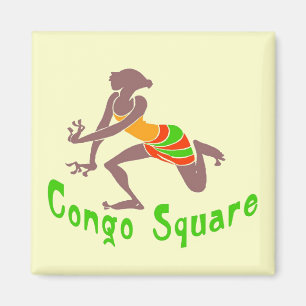 Voodoo Dancer Congo Square Magnet
