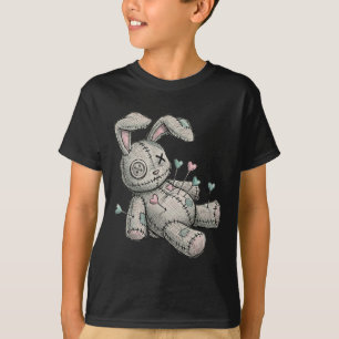 Voodoo Doll Bunny Needles Heart Heartbreak Easter T-Shirt