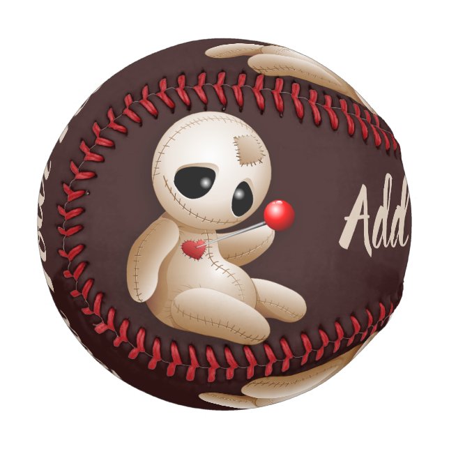 Voodoo Doll Cartoon in Love Baseball (Front Left)
