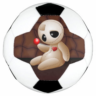 Voodoo Doll Cartoon in Love Football