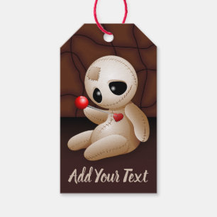 Voodoo Doll Cartoon in Love Gift Tags