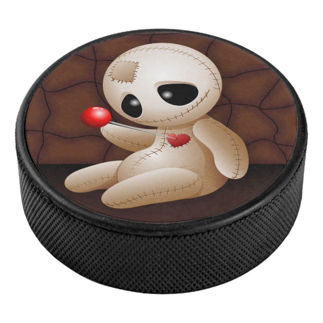 Voodoo Doll Cartoon in Love Hockey Puck (3/4)