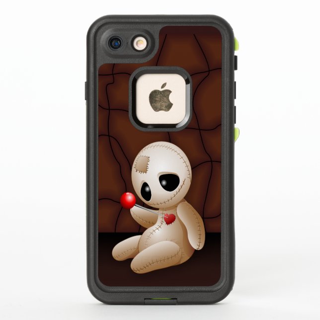 Voodoo Doll Cartoon in Love LifeProof iPhone Case (Back)