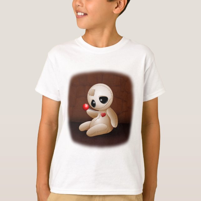 Voodoo Doll Cartoon in Love T-Shirt (Front)