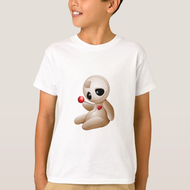 Voodoo Doll Cartoon in Love T-Shirt (Front)