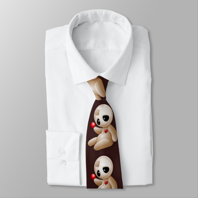 Voodoo Doll Cartoon in Love Tie (Tied)