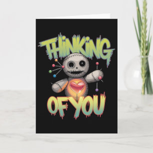 Voodoo-doll Cute Dark Humour Love Sarcasm Hex _10  Card