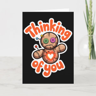 Voodoo-doll Cute Dark Humour Love Sarcasm Hex _13  Card