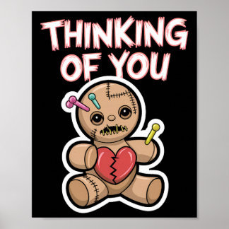 Voodoo-doll Cute Dark Humour Love Sarcasm Hex _15 Poster