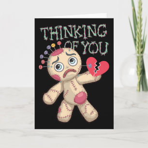 Voodoo-doll Cute Dark Humour Love Sarcasm Hex _8  Card
