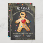 Voodoo Doll Halloween Party Invitation<br><div class="desc">Super fun Voodoo Doll Halloween or Day of the Dead party invitations. Features a voodoo doll stuck with pins on a grungy dark background. Great for a sleepover, halloween party, birthday party or day of the dead! To make more changes go to Personalise this template. On the bottom you’ll see...</div>