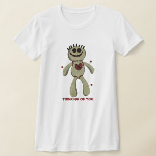 Voodoo doll heart pins thinking of you T-Shirt