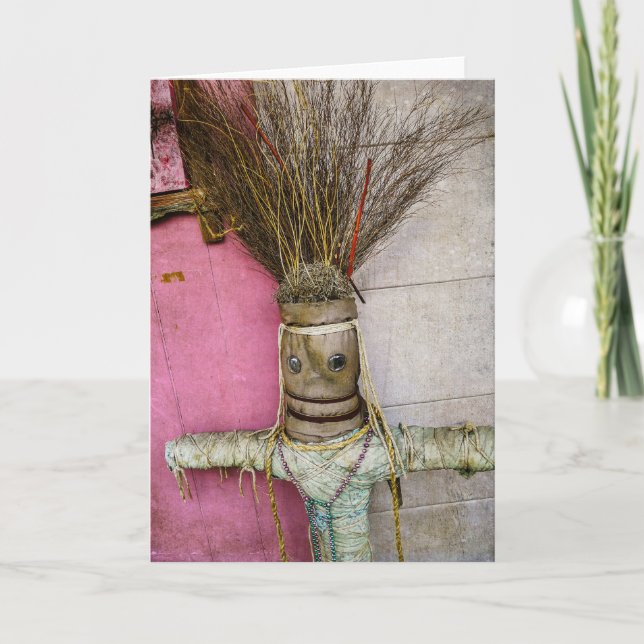 Voodoo Doll in New Orleans Card (Front)