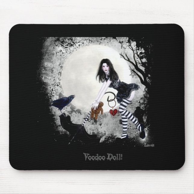 Voodoo Doll Mouse Mat (Front)