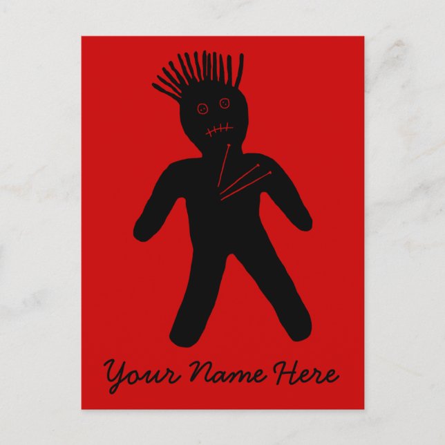 Voodoo Doll Postcard (Front)