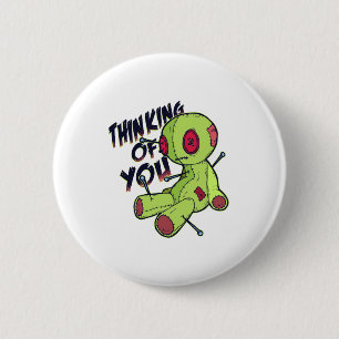 Voodoo Doll Thinking of You 6 Cm Round Badge