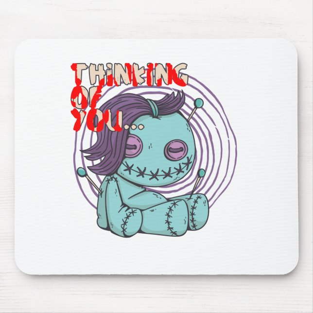 Voodoo Doll - Thinking of you Mouse Mat (Front)