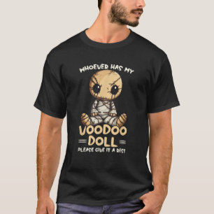 Voodoo Doll Witchcraft Spooky Sorcery Happy Hallow T-Shirt