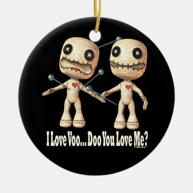 VooDoo Dolls Ceramic Tree Decoration (Front)