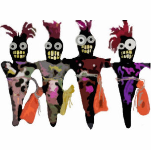 Voodoo Dolls Standing Photo Sculpture