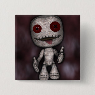 Voodoo Dolly 15 Cm Square Badge