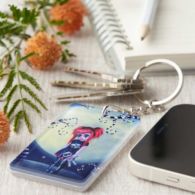 Voodoo Halloween Key Ring (Front Right)