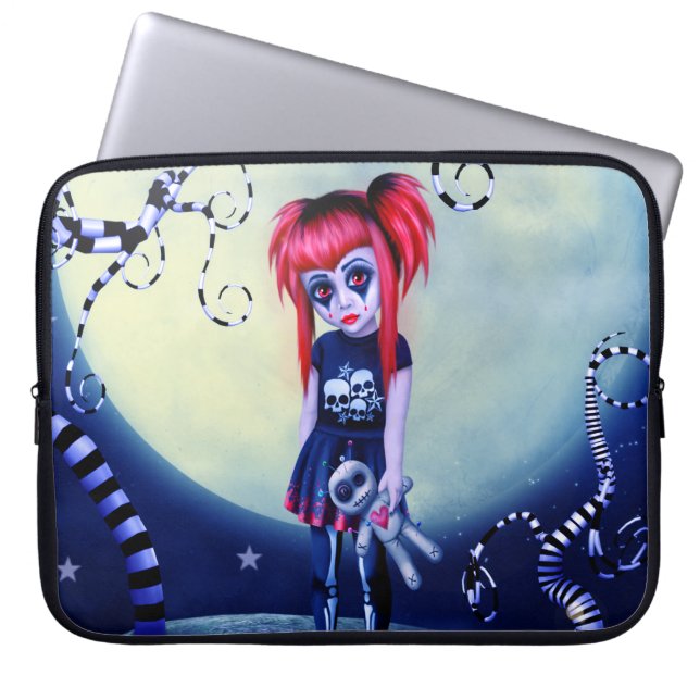 Voodoo Halloween Laptop Sleeve (Front)